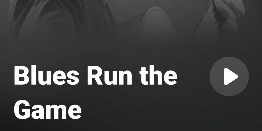 Blues run the game 